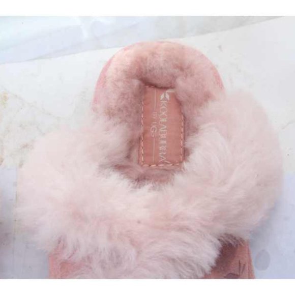 NWOB KOOLABURRA BY UGG MILO slippers slip on slide suede womens shoes pink 6 - Picture 9 of 14